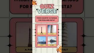 Which country is famous for pizza and pasta? #shorts #feedshorts #quiz #quiztime