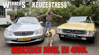 MERCEDES SL500 (R230) en SL450 (R107), YOUNGTIMER vs CLASSIC