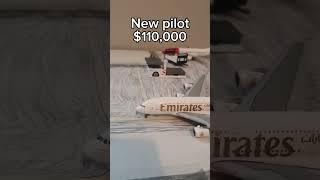 How much does pilots earn ️: Emirates edition #aviation #salary #pilot #shorts