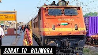 Railfanning At Bilimora railway station||Surat Mumbai Section 130kmph Action