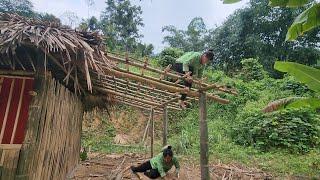 A 17-year-old single mother built a new house and completed the kitchen roof.