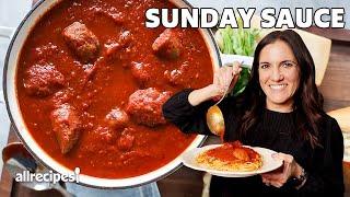 How to Make Meatballs & Sunday Sauce | Get Cookin' | Allrecipes