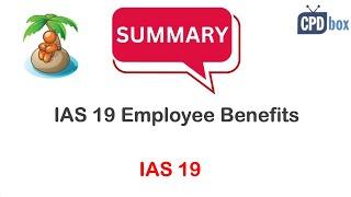 IAS 19 Employee Benefits: Summary - applies in 2024