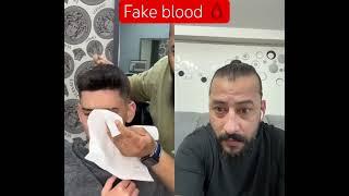 Fake blood 🩸 #asmr #barbershop #foryou #duet #friseur #haircut #hair #fyp #trending #explore #short