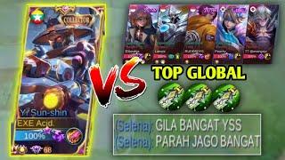 YI SUN SHIN ADDICT MEETS TOP GLOBAL HEROES | GAMEPLAY YI SUN SHIN AGRESSIVE KILL ASSASIN HERO - MLBB