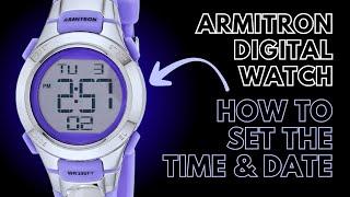 How to Set the Time and Date on an Armitron Pro Sport Digital Watch