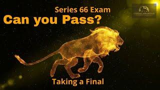 Series 66 Exam: Taking a Final