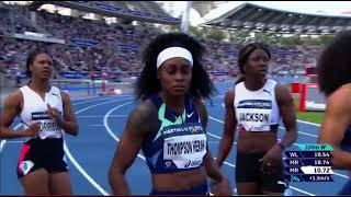 Elaine Thompson-Herah beats Fraser-Pryces record @ Paris woman’s meet woman’s 100m 2021 HDQ