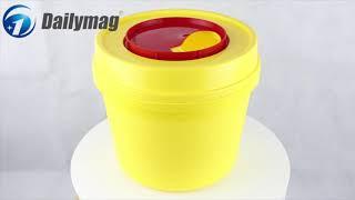 How to use Dailymag DMS-Y06A 6L medical sharps container