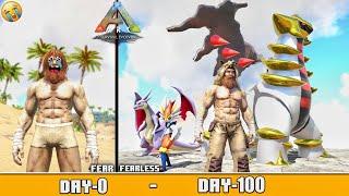 I Survive 100 Days in Impossible Hardcore ARKMON Pokemon in ARK  : ARK 100 Days Survival [ Hindi ]