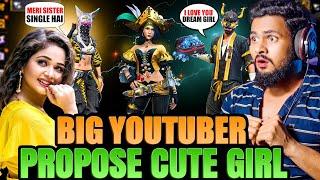 BIG LIVE STREAMER PROPOSE  DREAM GIRL  On Live Stream Open Challenge आजा Noob1 vs 4 में !