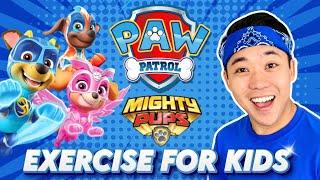 ‍️ Paw Patrol MIGHTY PUPS Videogame Workout | Epic Kids Exercise