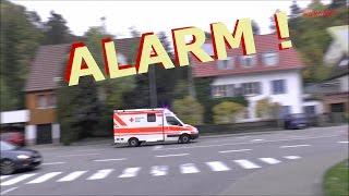 Alarm ! Einsatz Polizei - Police in action (Mercedes S212) + Rettungswagen - Ambulance DRK