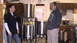 MoreBeer!'s visit with Dan Funk (proud owner of BrewScultpure # 0001!)