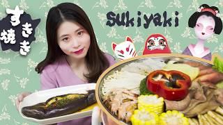 E51 Cooking sukiyaki with an e-heater at office|Ms Yeah