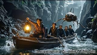 Suspense Action Movie! Expedition team enters underground river, attacked by a giant corpse beetle!