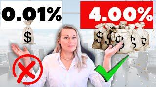 Вы теряете сотни долларов в год! Oбычный счёт или High-Yield Savings Account (HYSA)?