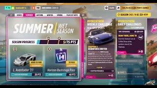 Forza Horizon 5.   Weekly Challenge - Real Open Sports - S2000 CR '09.  Pt2.  See Below.