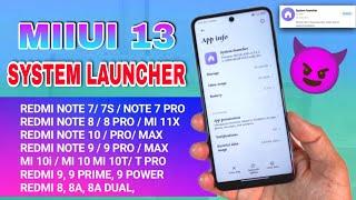 HOW TO INSTALL MIUI 13 SYSTEM LAUNCHER | MIUI 13 SYSTEM LAUNCHER FIRST LOOK | MORE ANIMATION REMOVED