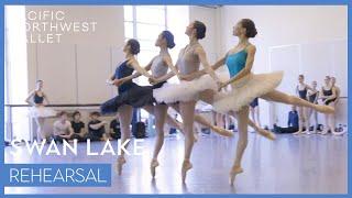 Swan Lake | Four Little Swans rehearsal | Pacific Northwest Ballet