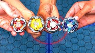 DRAN BUSTER vs TYRANNO BEAT vs HELLS HAMMER vs WIZARD ROD | Beyblade X ベイブレードエックス