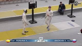 2020 108 T64 12 M E Individual Heidenheim GER WC YELLOW ANOKHIN Vadim  RUS  vs PEREIRA Yulen ESP