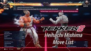 Heihachi Mishima Move List - Tekken 8