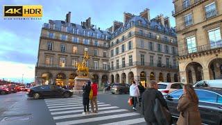 Paris France  Rue de Rivoli Walking Tour (January 2024) 4K HDR