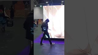 I hacked a digital billboard in London #chainsawman #cosplay #wrench #watchdogs