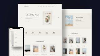 Build A Modern Responsive e-commerce books website using React JS | e-commerce books store  website