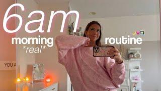 6am morning routine + day in my life *productive + realistic*