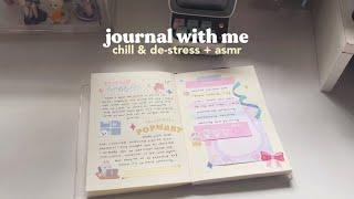 journal with me  chill & de-stress + asmr