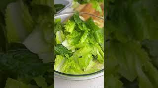 The Caesar Salad  with Chorizo Anchovies #shorts #food #cooking 시저샐러드
