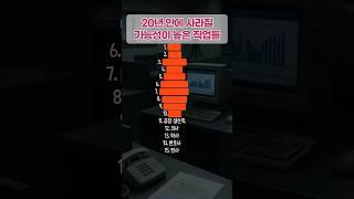 20년 안에 사라질 가능성이 높은 직업들 #경제 #경제정보