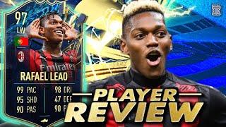 97 TEAM OF THE SEASON RAFAEL LEAO PLAYER REVIEW! TOTS RAFAEL LEAO - FIFA 22 Ultimate Team