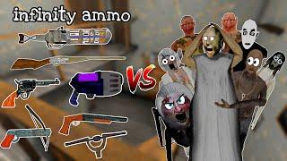 Unlimited Weapons & Ammo VS Granny And Her Family