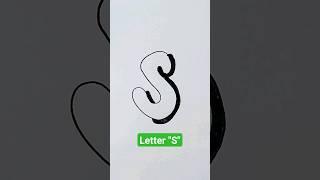 Letra "S" #lettering #calligraphy #letteringbeginner #artwork #quito #markers #tutorial #shorts