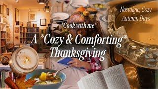  Cozy Autumn Days in October | Vintage Bookstores, Comforting Thanksgiving Cooking, Pumpkin Pie