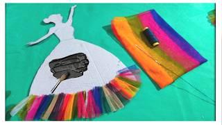 Super Duper Doll Wall Hanging Craft idea | Best Out of Waste Cardboard and Net Fabric