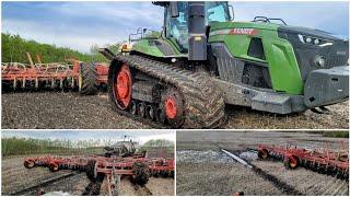 Seeding the north farm in the mud 