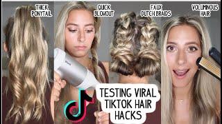 TESTING VIRAL TIKTOK HAIR HACKS SO YOU DON'T HAVE TO! Do these hair hacks actually work?