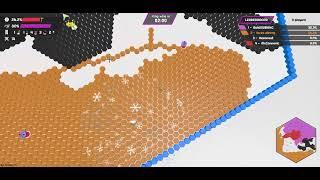 Hexanaut io: Map control 100 percent win.