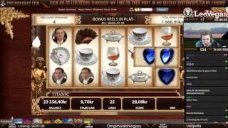 Bonus and Jackpot win on Titanic slot!!!