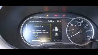 How to avoid a key system error message on the dash of a 2020 Nissan Versa & Kicks