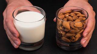 Whisk milk with almonds! You'll be surprised with the result!