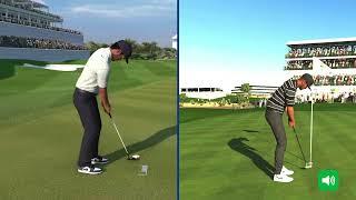 EA Sports PGA Tour & PGA TOUR 2K23 side-by-side comparison #pgatour2k23 #easportspgatour