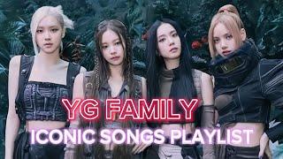 YG FAMILY ICONIC SONGS PLAYLIST | BLACKPINK, BIGBANG, WINNER, BABYMONSTER, 2NE1 + MORE | Tyna Nguyễn