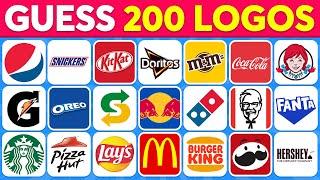 Guess The LOGO In 3 Seconds | 200 Famous Logos Food & Drink Edition  Logo Quiz 2024