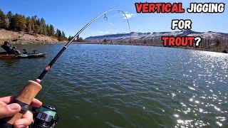 How To Vertical Jig For Trout Using Ultra Light Gear - Lake Fishing Tips And Techniques