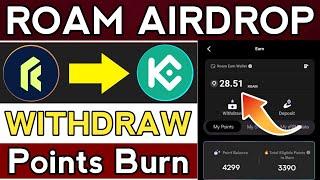 Roam Airdrop withdrawal Token Burn Update || Roam Airdrop update || Roam Token price prediction